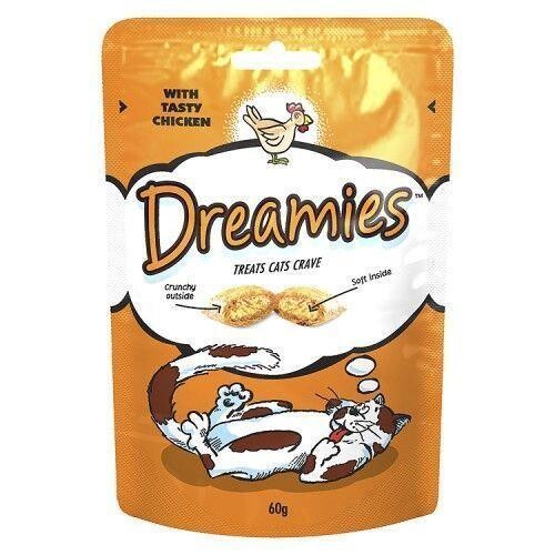Dreamies İçi Dolgulu Tavuklu Kıtır Kedi Ödülü 60 GR | SRC: Barcode: 5998749130469
